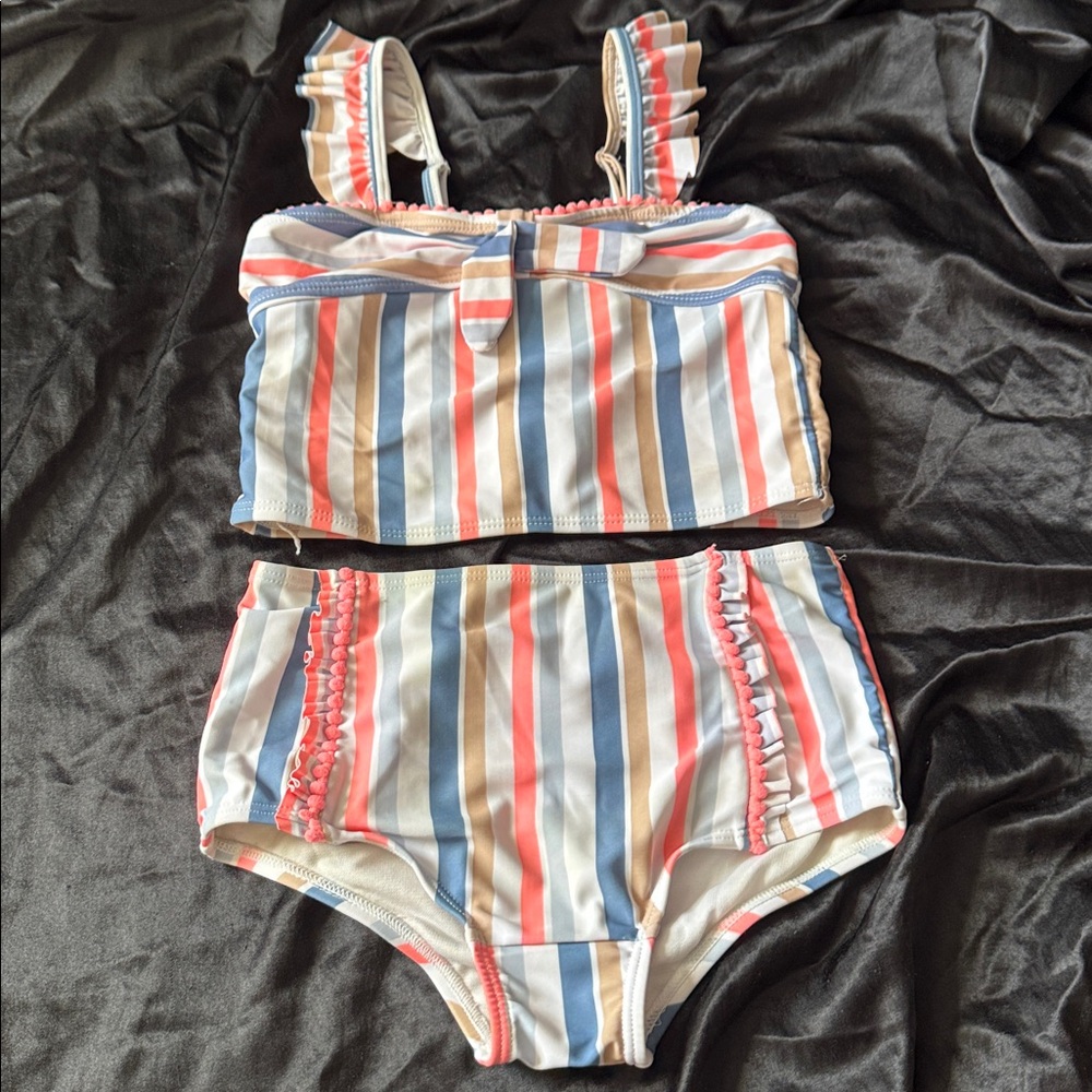 Striped Two-Piece Swimsuit